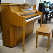 1997 Charles R Walter oak console piano - Upright - Console Pianos