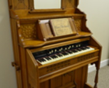 Fancy, antique Kimball pump organ
