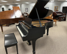 Steinway Model L grand piano, satin ebony