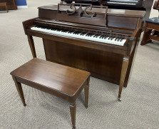 Wurlitzer spinet piano, cherry