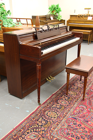 vintage wurlitzer spinet piano mahogany
